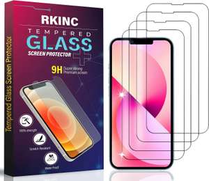 Zestaw 4 sztuk Szkło Ochronne do iPhone 14 Pro RKINC (darmowa dostawa z Prime) @ Amazon