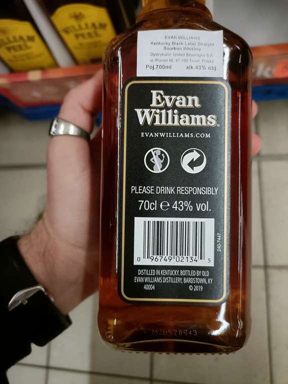 Evan Williams Kentucky Bourbon/Whiskey 0,7l Biedronka Poznań Rondo Skubiszewskiego