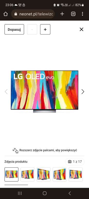 Telewizor LG OLED77C21LA 4K 100Hz DOLBY VISION