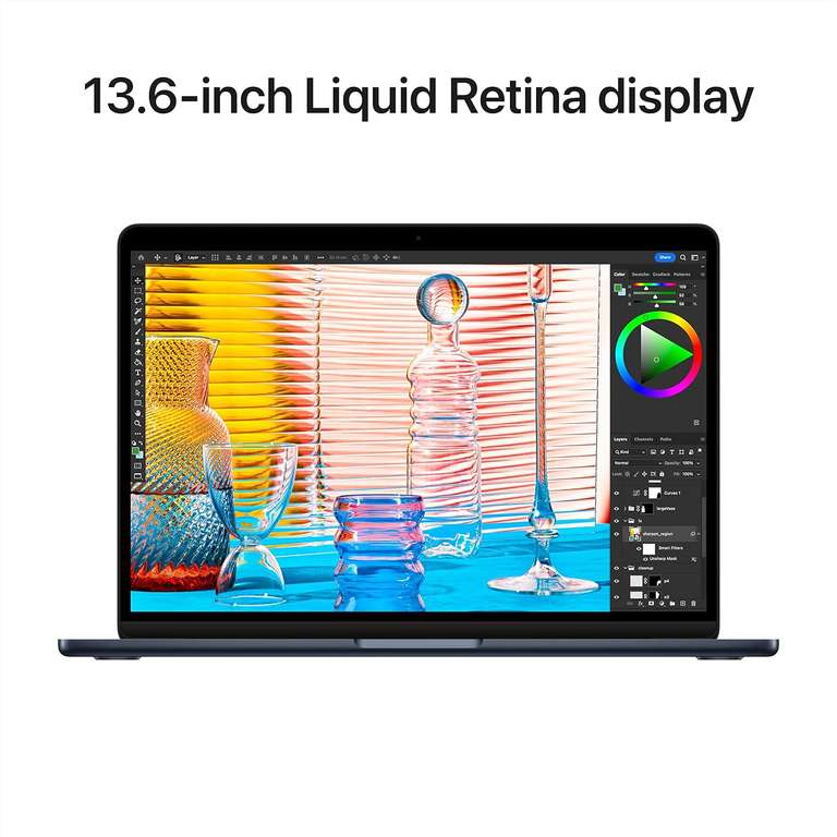 Apple Laptop MacBook Air 2022: Czip M2, Wyświetlacz Liquid Retina 13,6 cala, 8GB pamięci RAM,