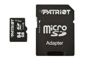 Karta pamięci Patriot 64GB microSDXC LX Series 80Mb/s (w aplikacji darmowa dostawa)