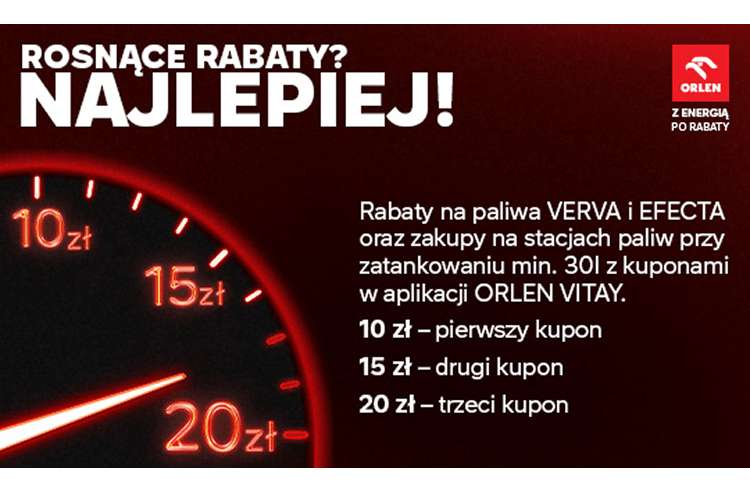 Orlen Vitay tankuj i zyskaj kupony na kwotę 45 zl na zakupy