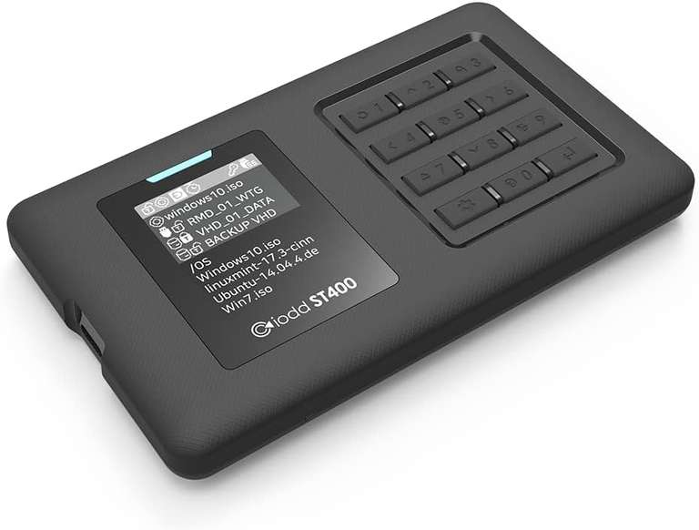 Kieszeń zewnętrzna na SSD z obsługą wirtualnych CD/DVD oraz VHD - IODD ST400