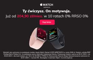 Obniżka cen Apple Watch series 9 -200 zł oraz Watch SE -100 zł RATY 10x0% [OKAZJA ZBIOROWA]