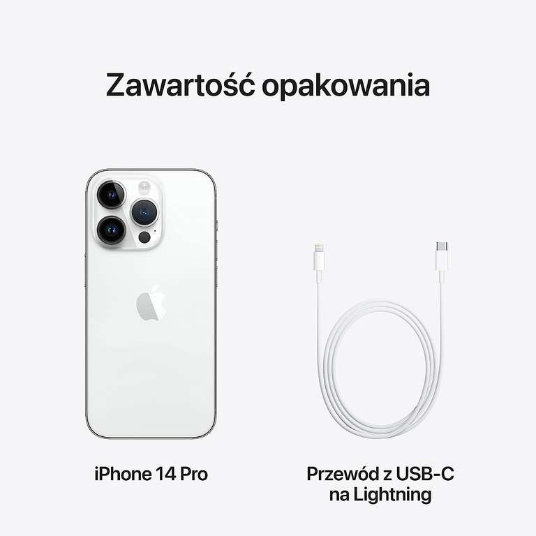 Smartfon Apple iPhone 14 Pro (128 GB) - Srebrny