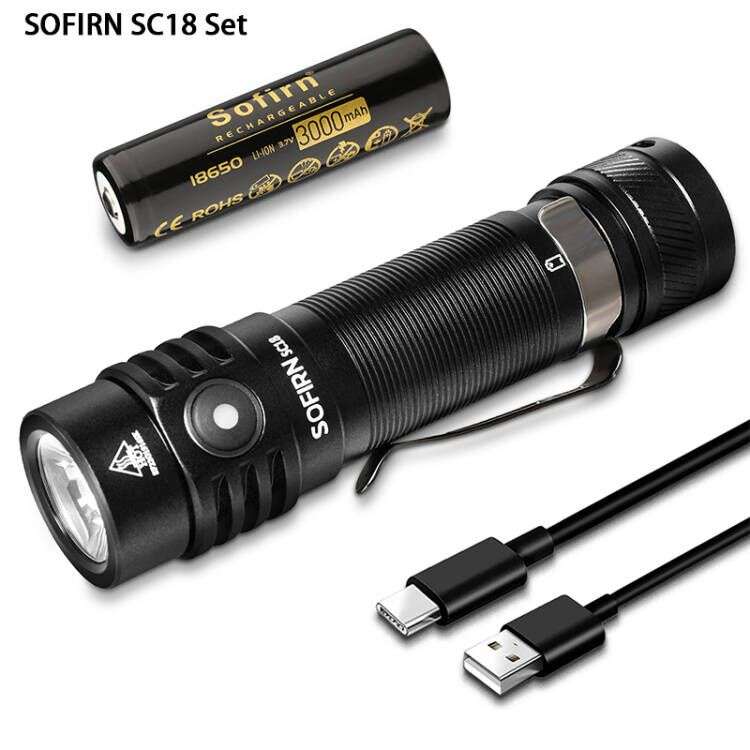 Latarka Sofirn SC18 z akumulatorem SST40 1800lm ładowanie USB-C