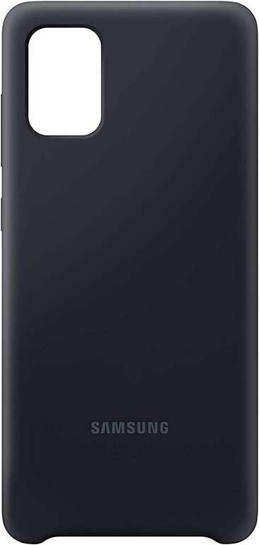 Oryginalne Etui Samsung EF-PA715 do Galaxy A71 SILICONE COVER czarny, 76.5mm X 159.8mm X 10.3mm