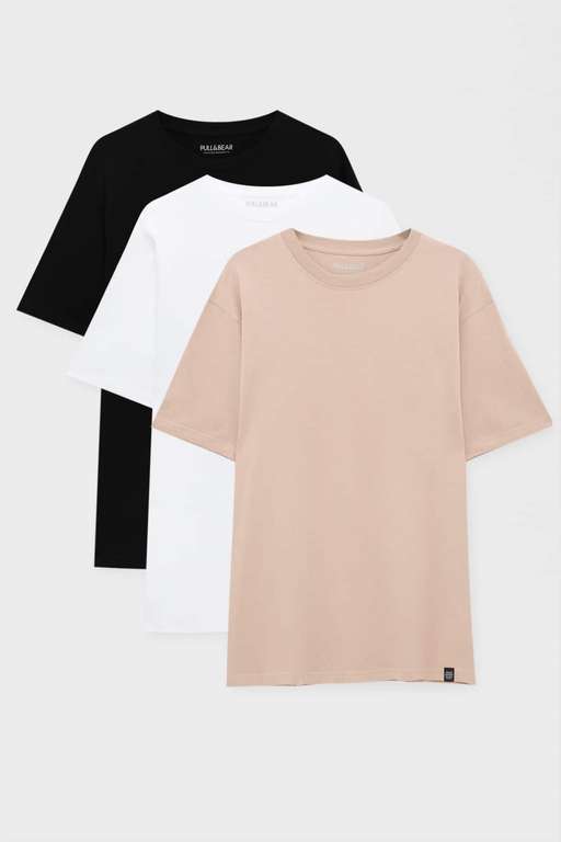 Koszulka T-Shirt Basic 3-pak, różne kolory, r. XXS-M