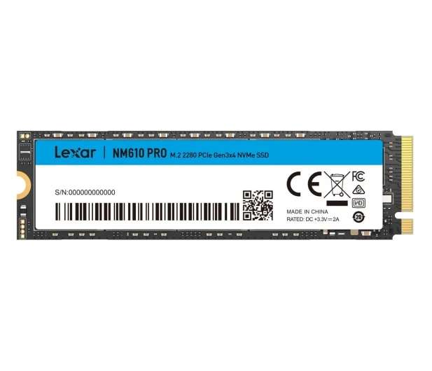 Dysk SSD Lexar NM610 PRO 2 (DWA) TB M.2 2280 PCI-E Gen3 x4 NVMe