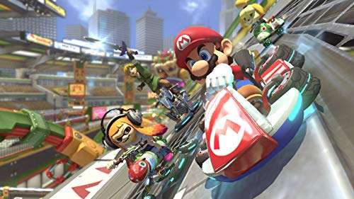 Consola Nintendo Switch OLED + Jogo Mario Kart Deluxe 8 (Formato Digital) +  3 Meses de NSW Online (Formato Digital) - Cupões Tá Fixe