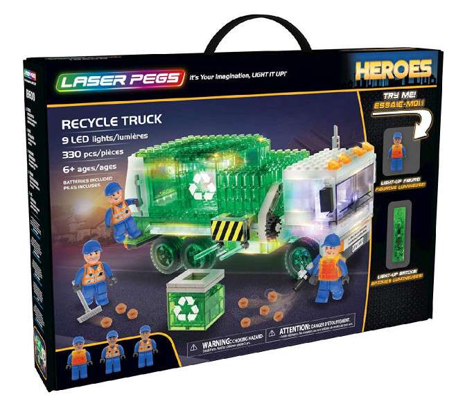 Klocki Laser Pegs Recycle Truck za 95zł @ Tania Książka