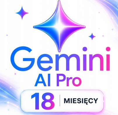 Google Gemini Al Pro - 5 TB chmura - 18 miesięcy - link...