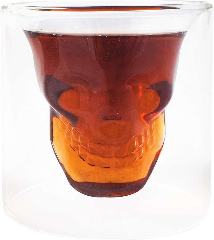 6 kieliszków do wódki, whisky w kształcie czaszki 25ml