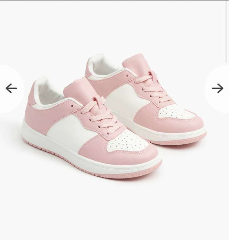 Różowo-białe sneakersy