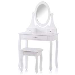 Toaletka Homede Glamour z ruchomym lustrem i taboretem w zestawie za 416,95 zł w @Yourhomestory