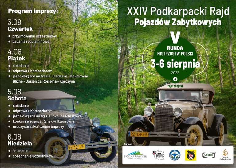 XXIV Podkarpacki Rajd Pojazdów Zabytkowych w Krośnie >>> bezpłatny wstęp