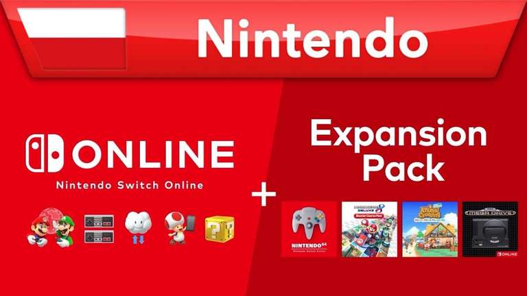 NINTENDO SWITCH ONLINE 12 MONTH MEMBERSHIP + EXPANSION PACK SWITCH