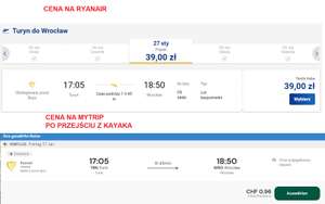 Ryanair - tanie loty od 4,54 zł w jedną stronę.