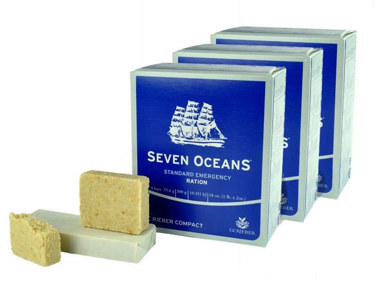 Zestaw : 3 x racja żywnościowa Seven Oceans 500 g (łącznie 1.5 kg) - ( 19,66zl sztuka)