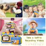 BITIWEND - Kamera dla dzieci, aparat natychmiastowy z opcją wydruku, 1080P HD z ekranem 2.4 cala, karta pamięci microSD 16GB