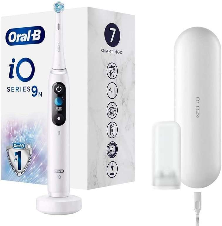 Oral-B iO Series 9n Elektryczna Szczoteczka do Zębów Biały Alabaster - Amazon.pl