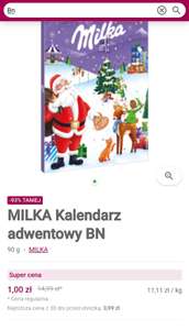 Kalendarz adwentowy Milka 90g (przy okazji większych zakupów na Frisco.pl)