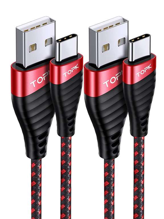 TOPK 2m USB C szybki kabel do ładowania i synchronizacji danych