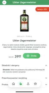 Likier Jagermeister za 39.99 za 0.5l