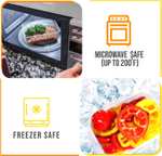 KICHLY plastikowe szczelne pojemniki do przechowywania żywnościq, bezpieczne w kuchence mikrofalowej, wolne od BPA, przezroczyste (24-Pak)