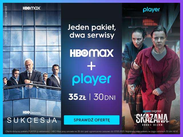 HBO Max + Player bez reklam za 40 zł | HBO Max + Player z reklamami za 35 zł @ Player