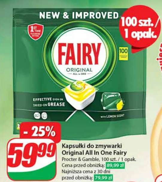 Fairy Original All In One - kapsułki do zmywarki 100 szt.