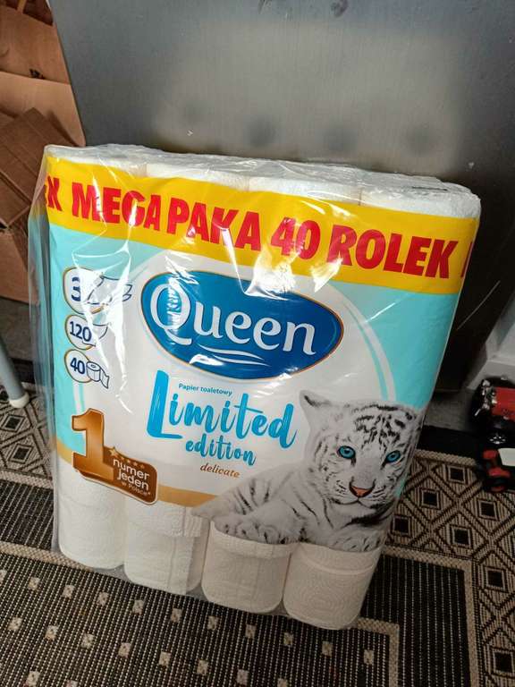 Papier toaletowy Queen 3warstwy 40rolek, 0.75zł/szt