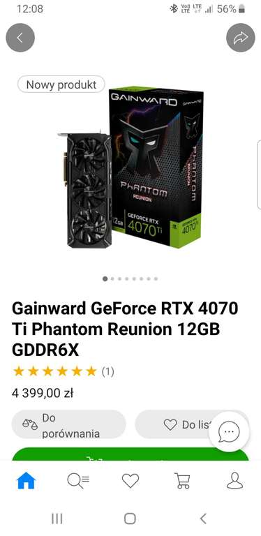 Karta graficzna Gainward GeForce RTX 4070 Ti Phantom Reunion 12GB GDDR6X