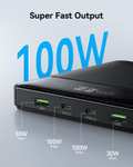 Powerbank 100 W, 20 000 mAh, 4 porty USB-C PD3.0 QC4.0, szybkie ładowanie