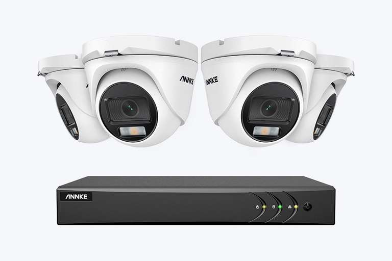 NAK200 - Zestaw do Monitoringu PoE 4 szt. Kamery 1080p z 8-Kanałowy Rejestratorem NVR