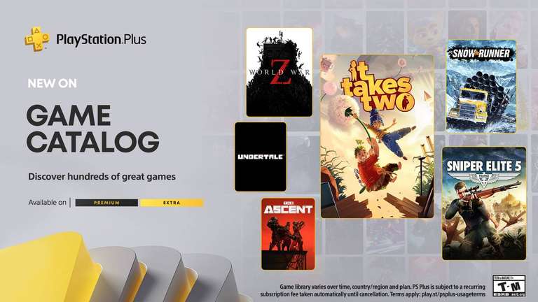 PlayStation Plus Extra/Premium lipiec 2023: It Takes Two, Sniper Elite 5, Snowrunner, Undertale, Twisted Metal i więcej.. (PS4, PS5)