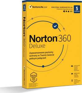 Norton 360 Deluxe 5 urządzeń 12 miesięcy - box z kodem
