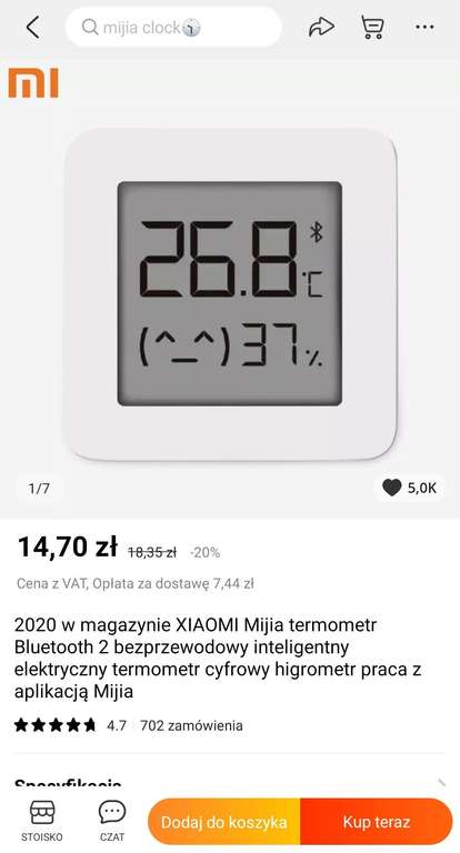 XIAOMI Mijia termometr