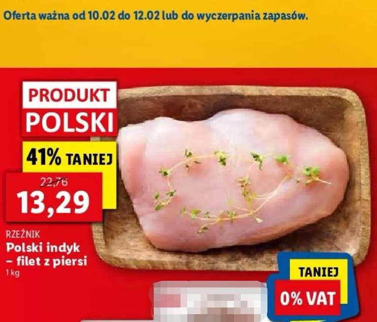 Filet z piersi indyka - RZEŹNIK Polski / LIDL