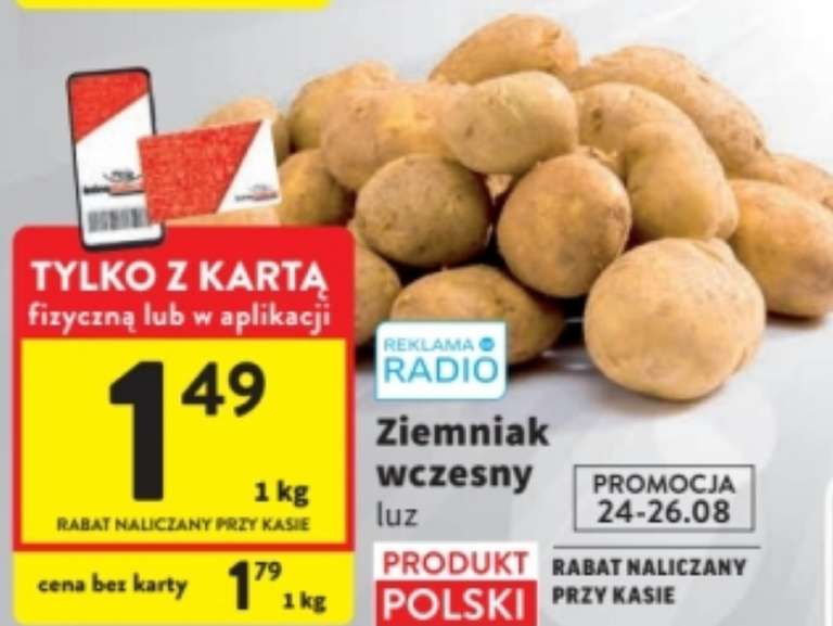 Ziemniaki wczesne kg @Intermarche