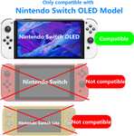 Lusee 4 sztuki, szkło pancerne kompatybilne z Nintendo Switch (model OLED)