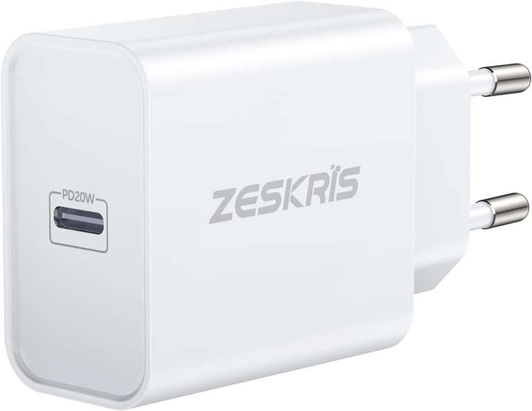 Ładowarka ZESKRIS Ładowarka USB-C 20 W, PD 3.0, QC 3.0