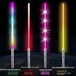 Miecz Świetlny Neopixel Lightsaber aluminium żyroskop 20 kolorów 4 tryby dźwięku wersja 2023 USB-C Star Wars 31.82$
