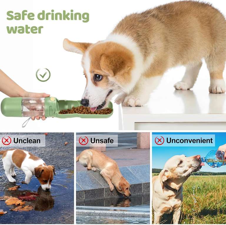 Butelka na wodę dla psa 21 cm - 350 ml, dostawa 0zł z prime