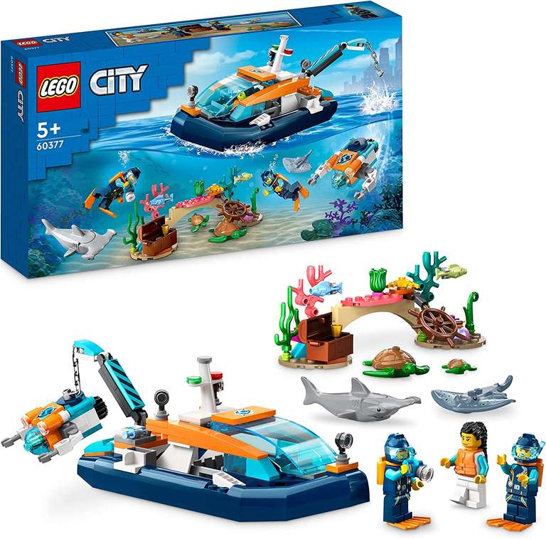 Lego 60377 City Łódź do nurkowania badaczy oceanu