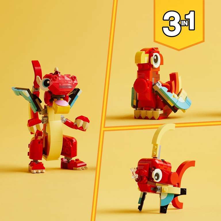LEGO Creator 3w1 - Czerwony smok (31145)