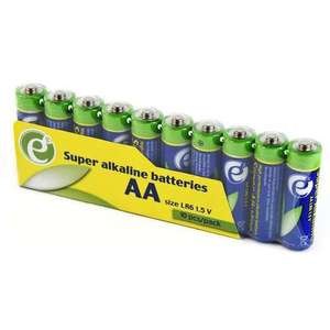 Baterie AA LR6 GEMBIRD Super Alkaline (10 szt.), odb.os. 0zł