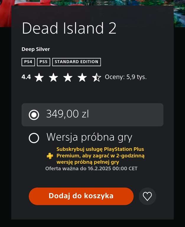 Dead Island 2 - 2h DEMO / trial [PS PLUS PREMIUM] [ps5]
