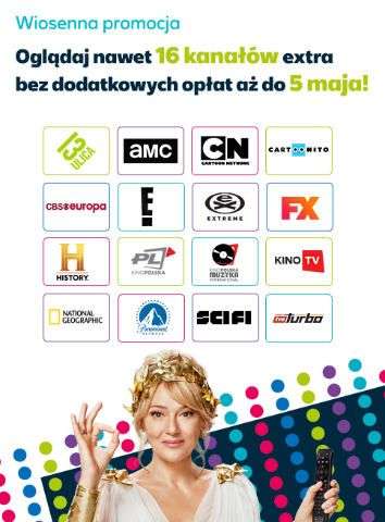 WIOSENNE OKNA OTWARTE na abonentow W NETIA TV - 16 kanalow do 05.05.2024r