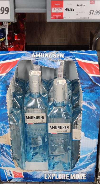 Wódka Amundsen 40% 0,7L ( przy zakupie dwóch sztuk ). LIDL